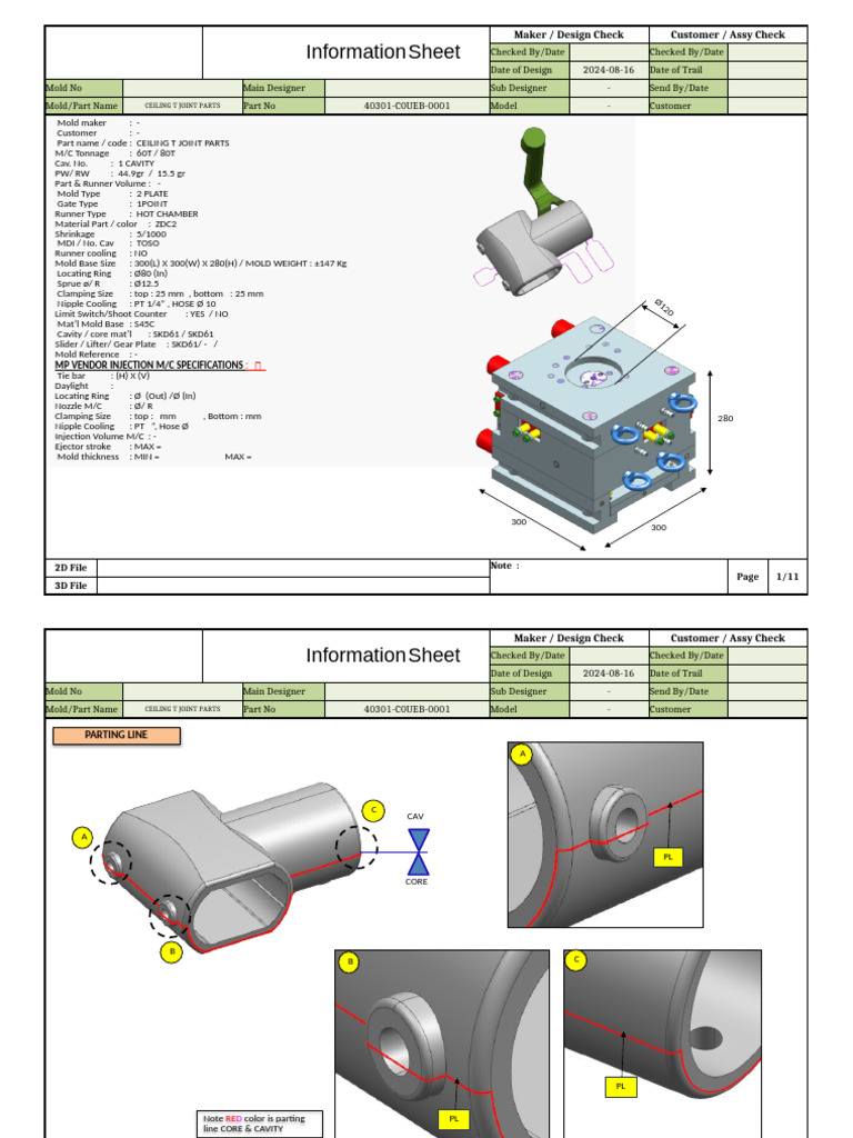 2024-08-16 - cgp24015 - SMP - Ceiling T Joint Parts - Information Sheet ...