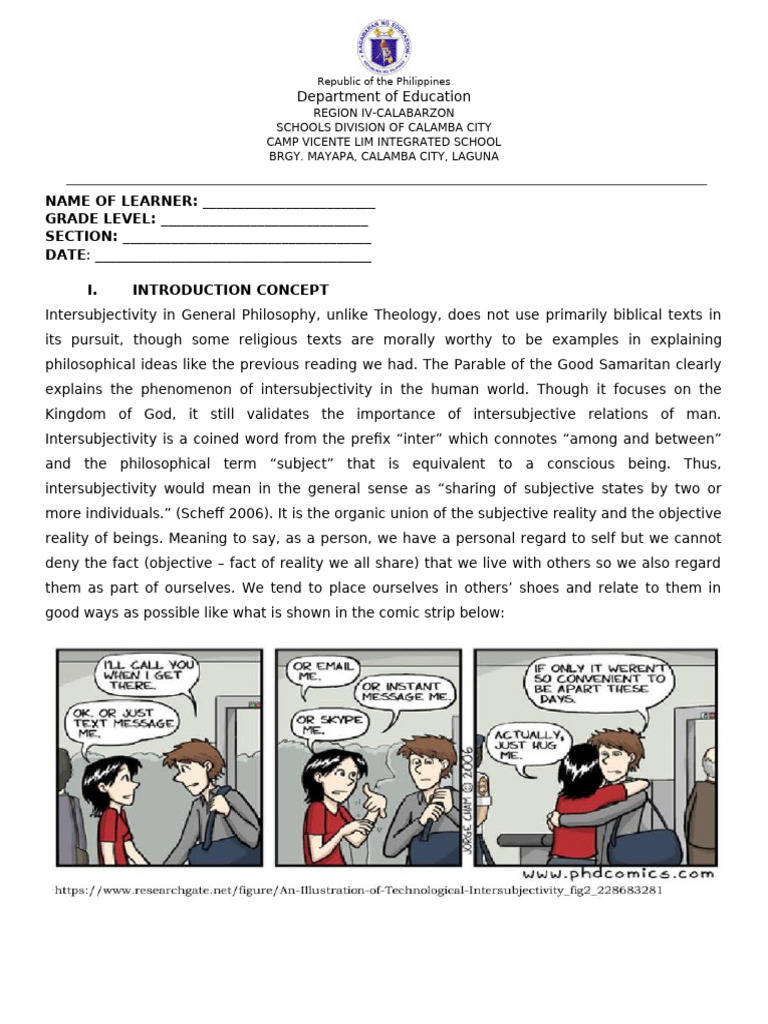 Understanding Intersubjectivity in Philosophy | PDF