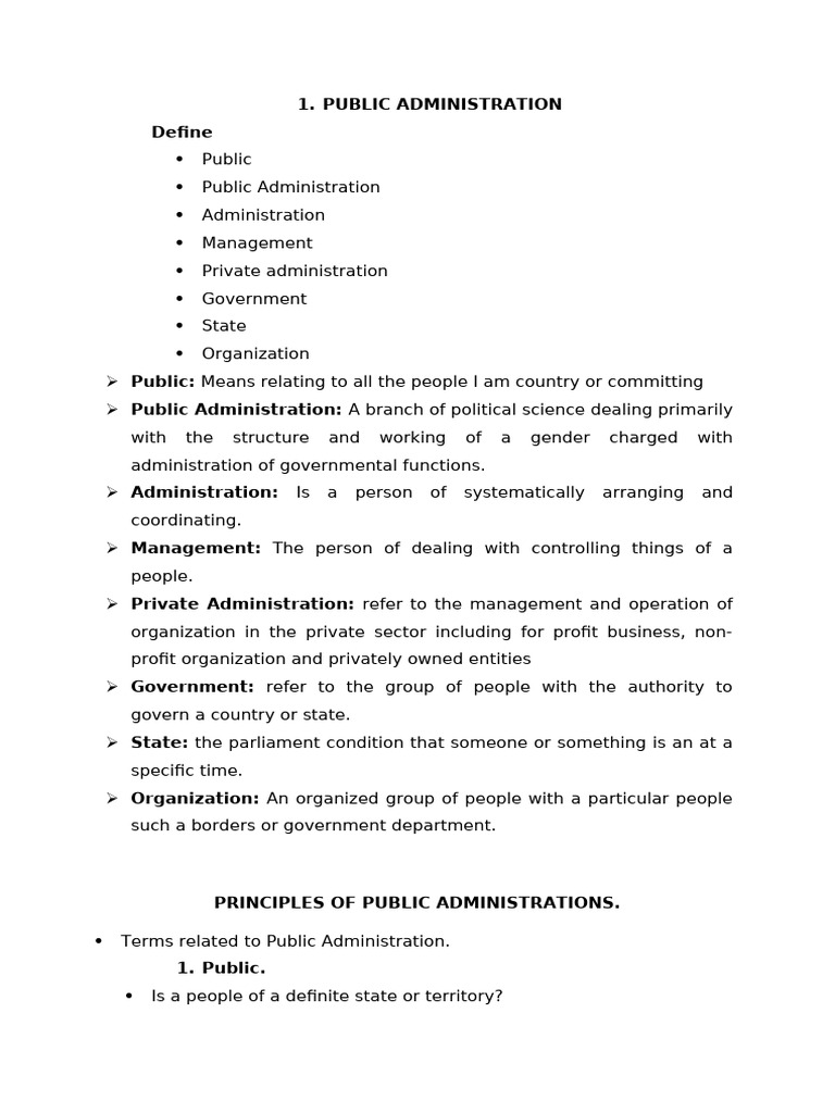 Understanding Public Administration Basics | PDF | Science | Bureaucracy