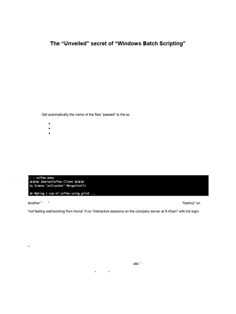 SM02 | PDF | Scripting Language | Microsoft Windows