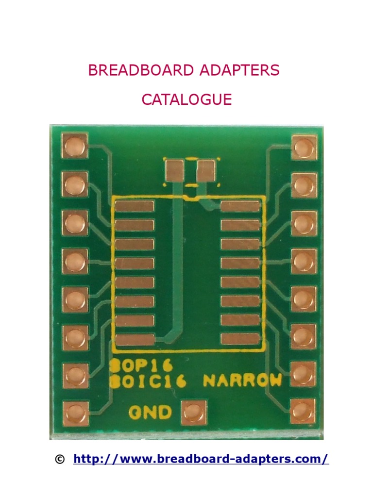 Breadboard Adapters Catalog Printed Circuit Board Soldering