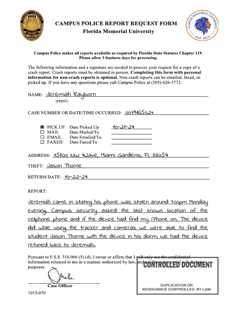 Campus Police | PDF