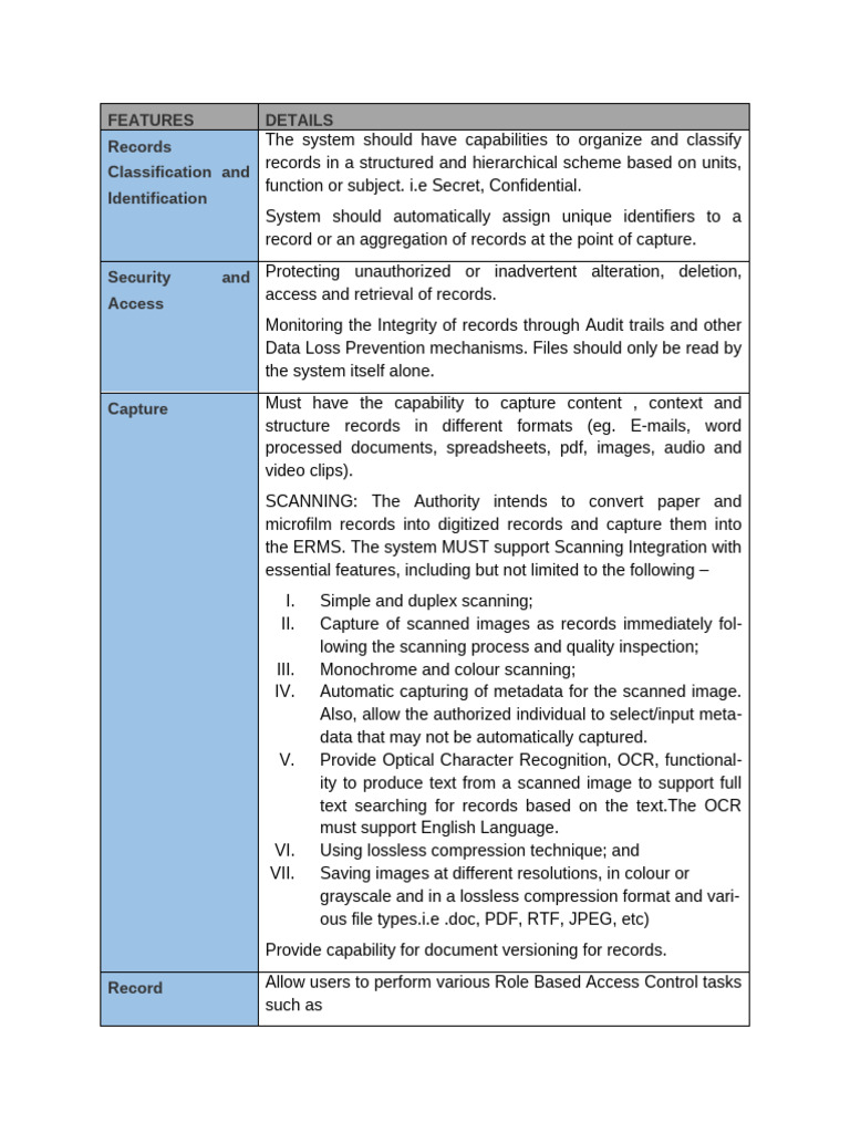 Comprehensive Records Management System Pdf Image Scanner Metadata