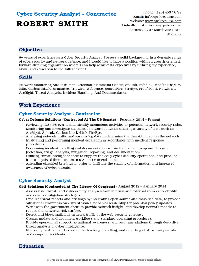 Cyber Security Analyst 1533179112 | PDF | Security | Computer Security