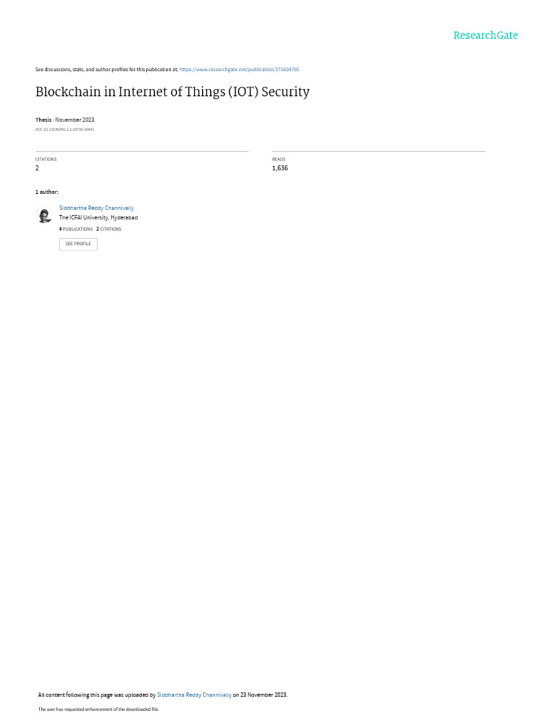 Blockchain Solutions for IoT Security | PDF | Internet Of Things ...