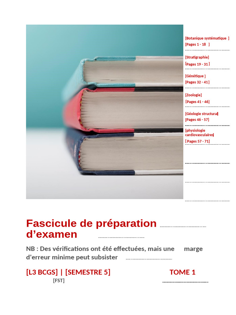 Examen de Botanique L3 BCGS 2021-2022 | PDF | Feuille | Plantes