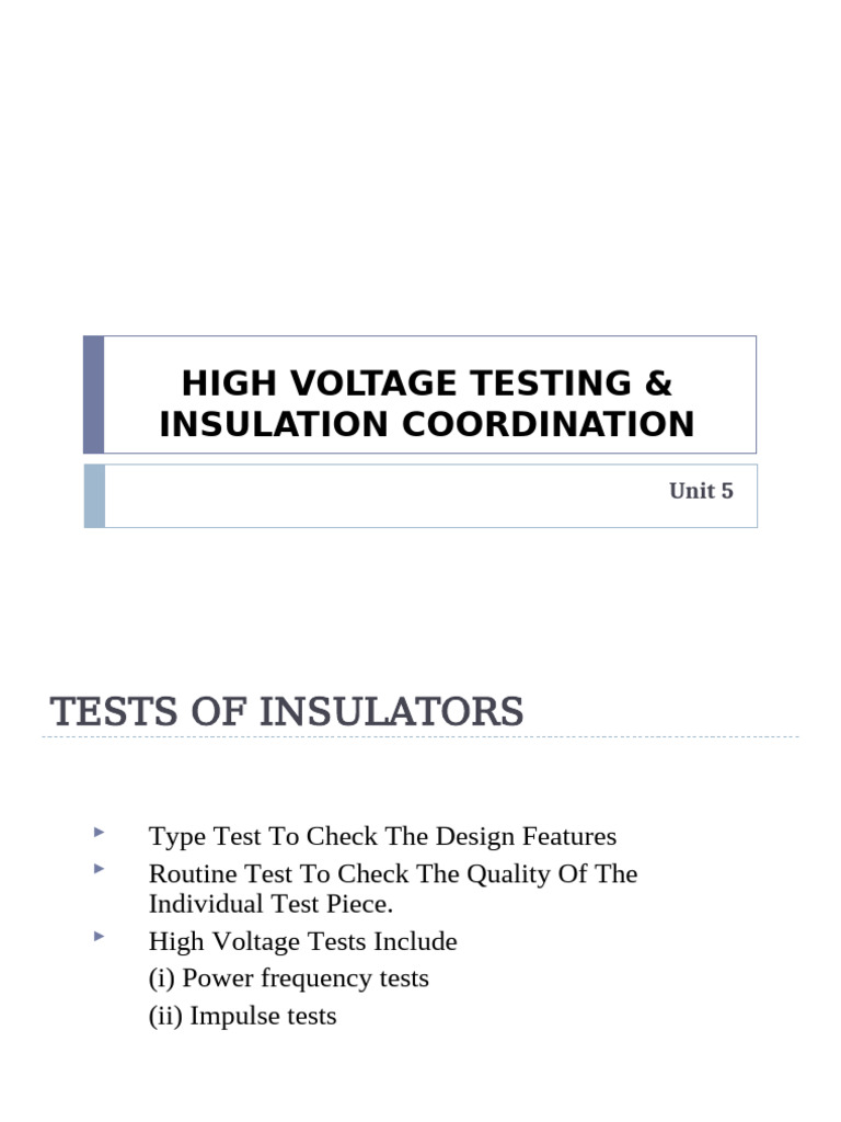 Insulator Testing Methods and Standards | PDF | Transformer | Insulator ...