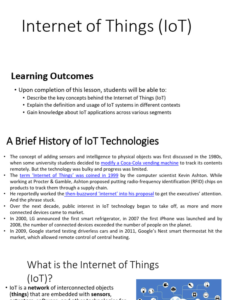 Understanding Internet of Things (IoT) | PDF | Internet Of Things ...