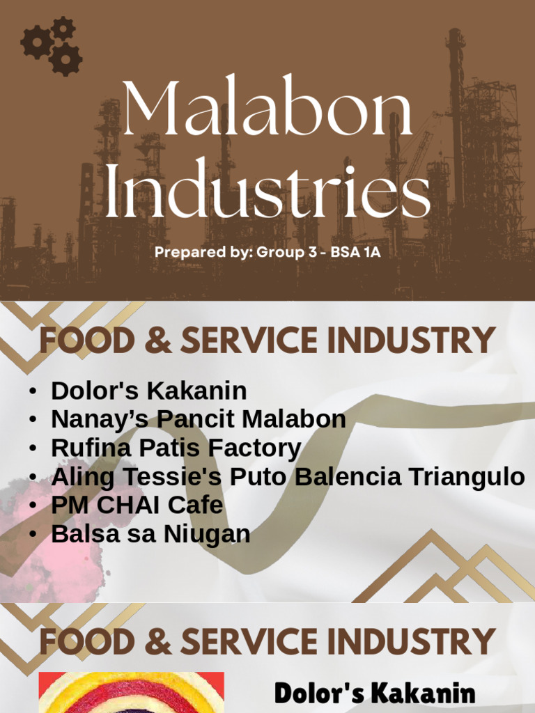 Malabon Food and Manufacturing Overview | PDF | Retail | Grocery Store