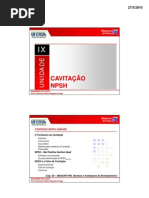Unid 08 - Cavitação e NPSH
