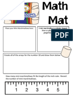 Marshmallow Math Mat