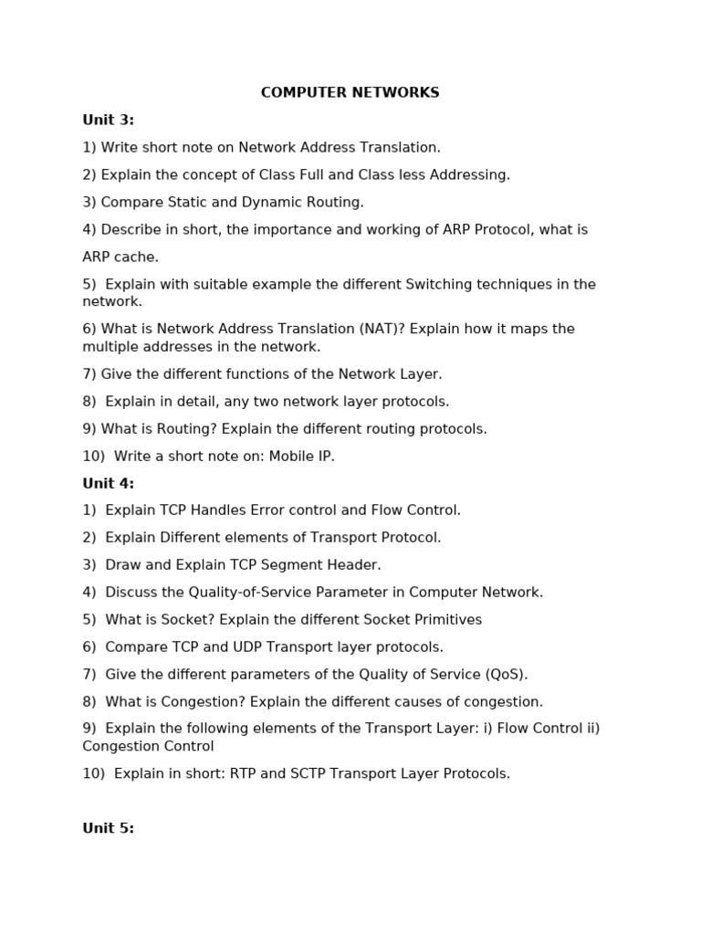 PYQ-EndSem CN | PDF
