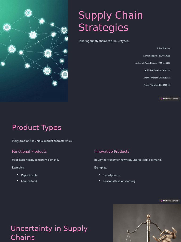 Supply Chain Strategies | PDF | Supply Chain | Agile Software Development