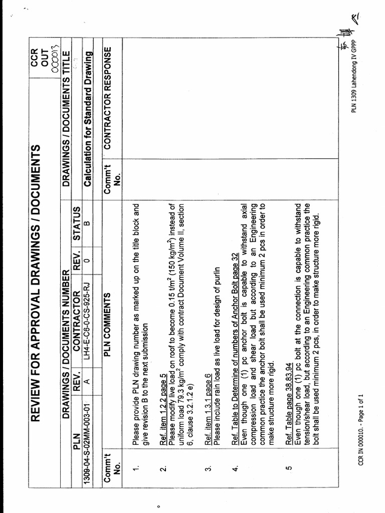 CCR OUT 013 (Calculation For SD) | PDF