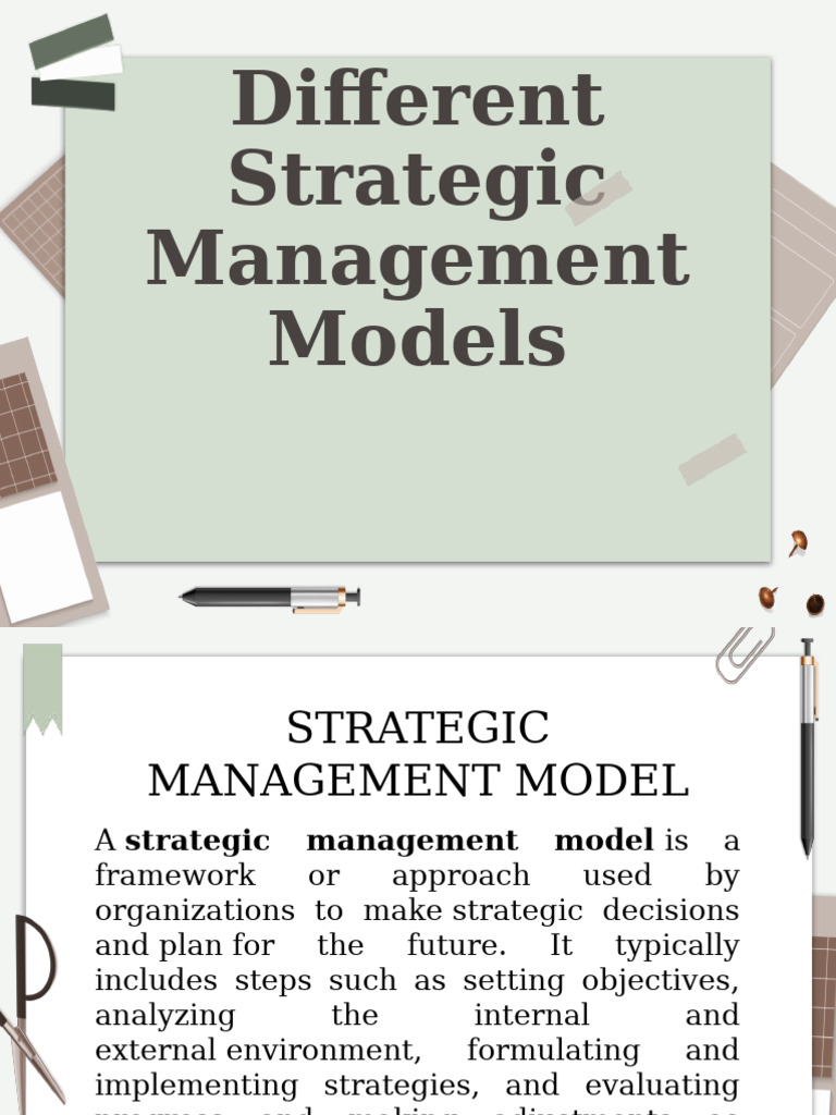 Overview of Strategic Management Models | PDF | Swot Analysis | Business