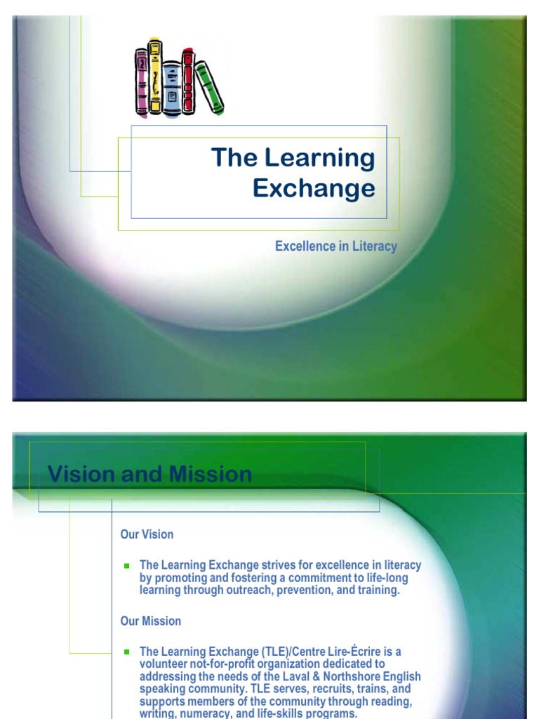 The Learning Exchange PP Tutor Literacy