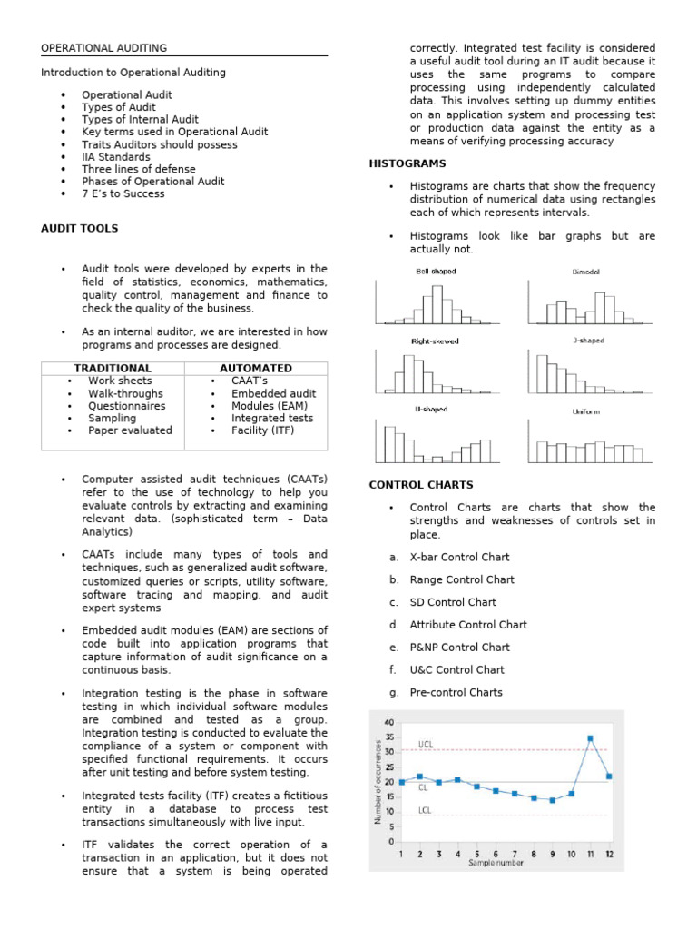 Comprehensive Guide to Operational Auditing | PDF | Internal Control ...