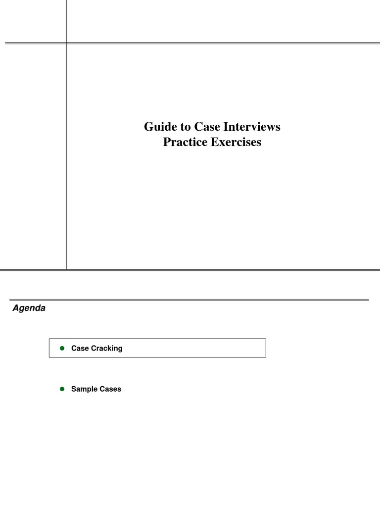 Case Interview Preparation Guide | PDF | Demand | Strategic Management