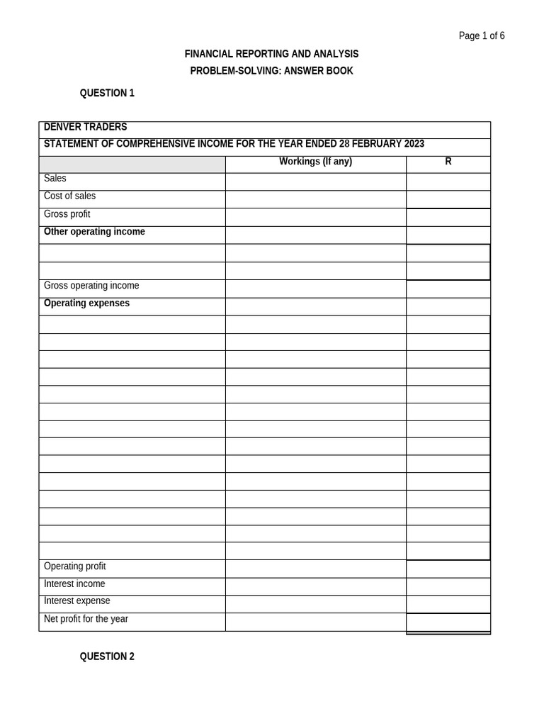 Financial Reporting Analysis Guide | PDF | Dividend | Equity (Finance)
