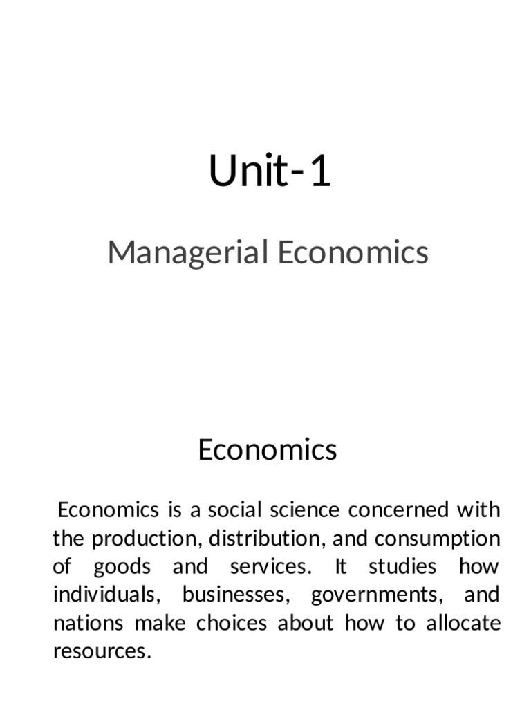 Introduction to Managerial Economics | PDF | Utility | Macroeconomics