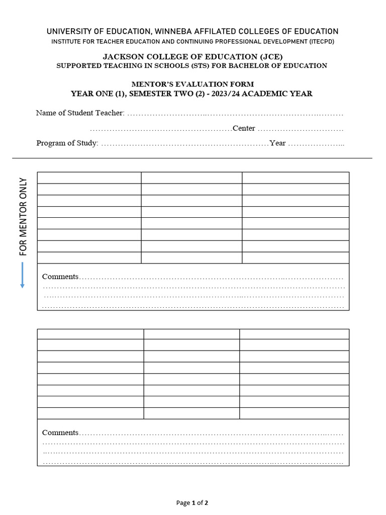 Y1S2 - Mentors | PDF | Behavior Modification | Learning