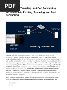 12 Pivoting, Tunneling, andPortForwarding