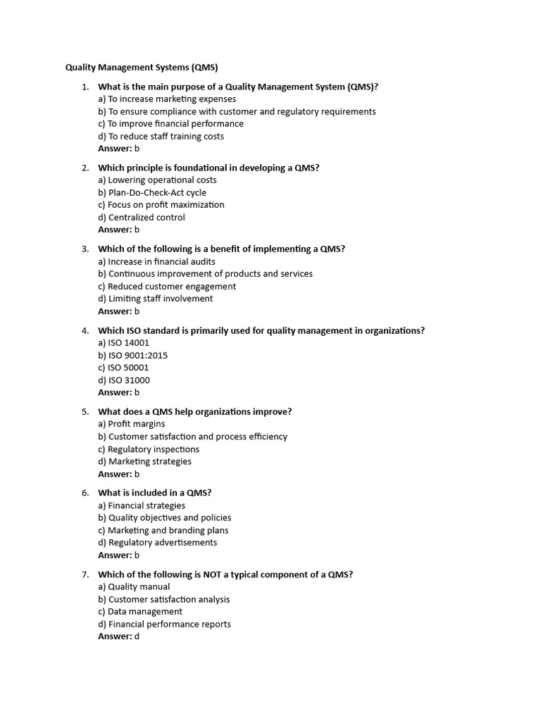 Essential Guide to Quality Management Systems | PDF | Quality ...