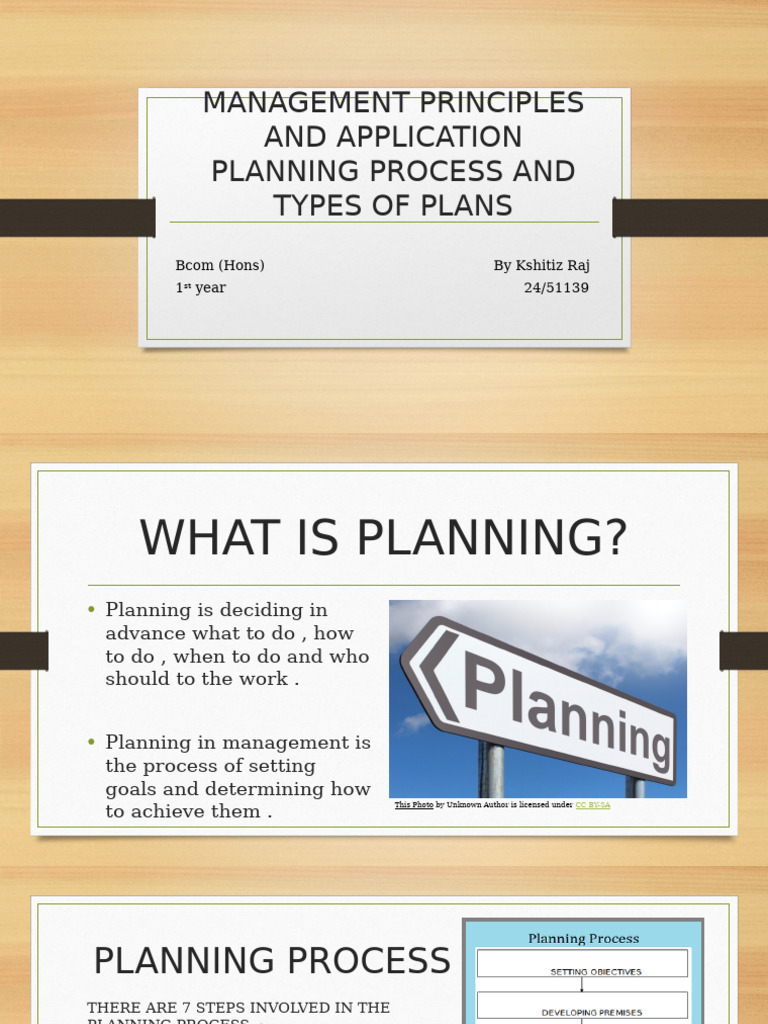 Management Planning Process Explained | PDF | Strategic Planning ...