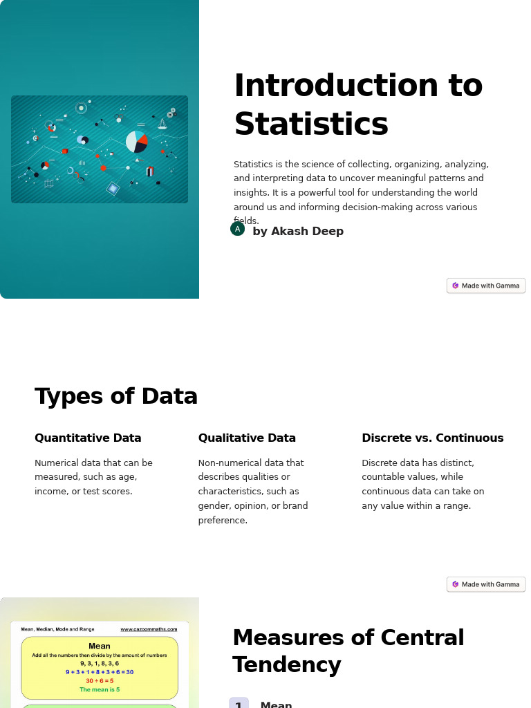Introduction To Statistics | PDF | Statistics | Null Hypothesis