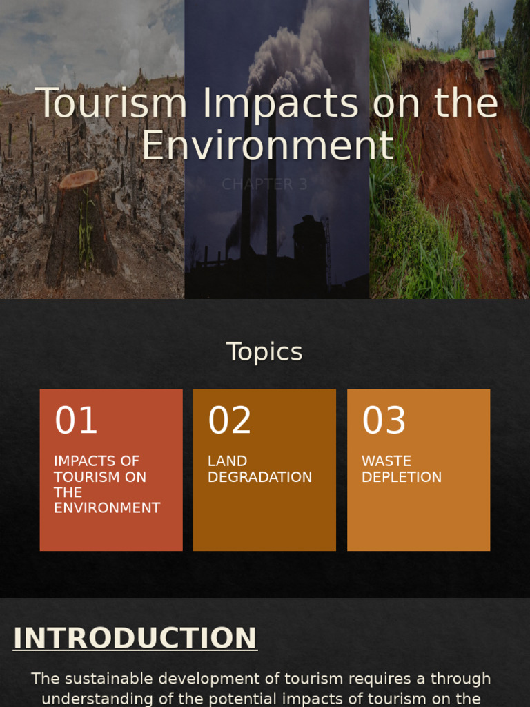 Tourism Impacts On The Environment Group 1 | PDF | Waste | Plastic