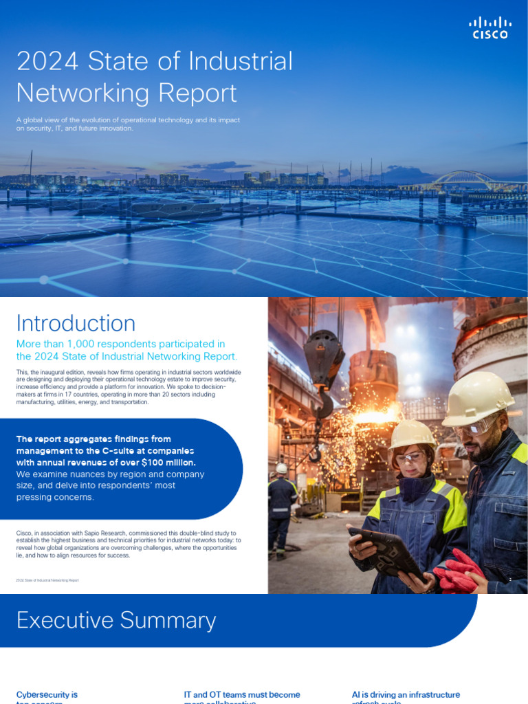 2024-Cisco-State of Industrial Networking Report | PDF | Computer ...