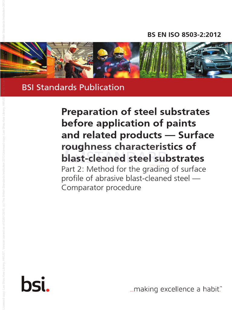 ISO 8503-2:2012 Surface Profile Method | PDF | International ...