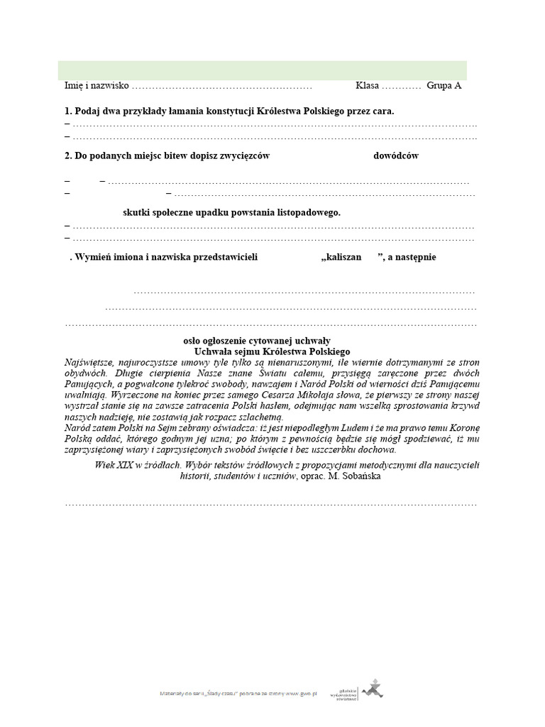 Rozdzial 8 Kartkowka Zakres Rozszerzony K 3 2 2 | PDF