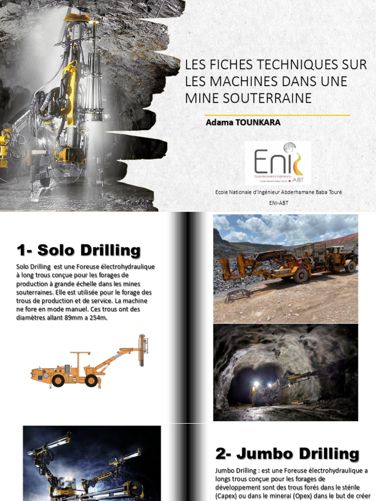 Machines de forage et équipements miniers | PDF | Forage | Exploitation ...