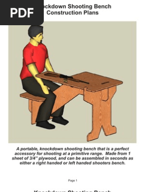 Knockdown Shooting Bench Nature