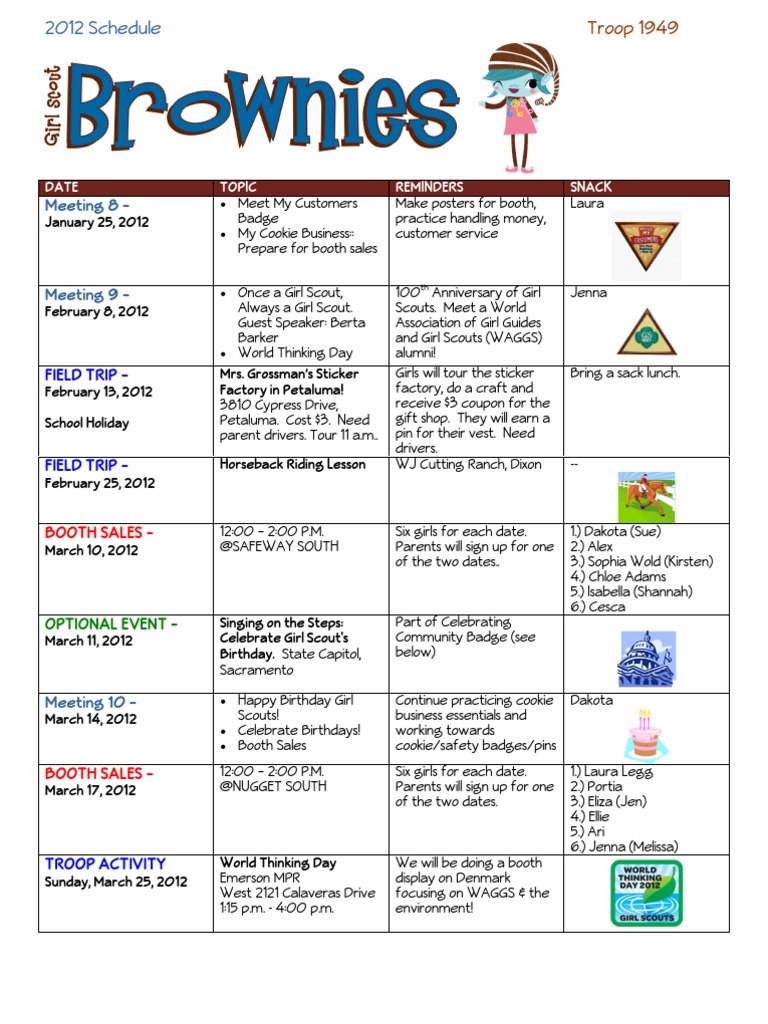Brownie Girl Scouts 2012 Revised PDF SAMPLE PDF Scouting