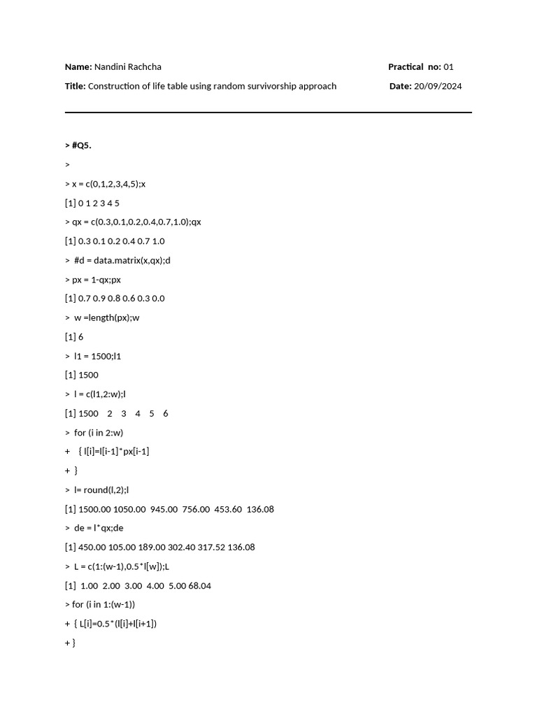 Smg construction of life table using random survivorship approach pdf