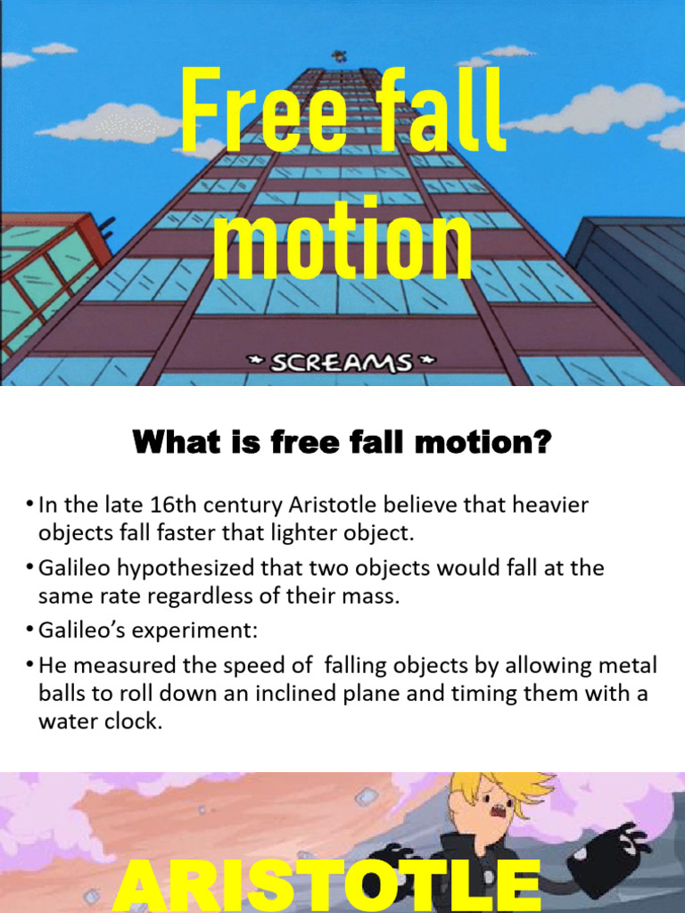 Understanding Free Fall Motion Basics | PDF