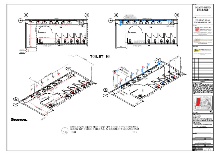 Blow Up Toilet Detail & Isometric Diagram | PDF
