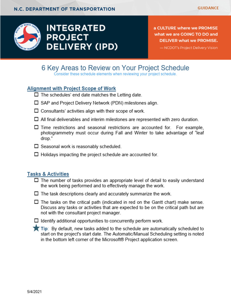 Job Aid - 6 Key Areas To Review | PDF