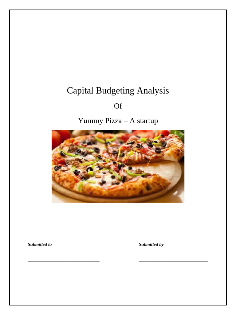 Yummy Pizza Capital Budgeting Analysis | PDF | Net Present Value ...