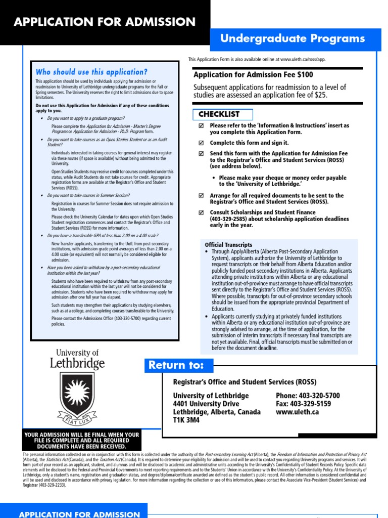 UofL Undergrad App | PDF | University And College Admission | Bachelor ...