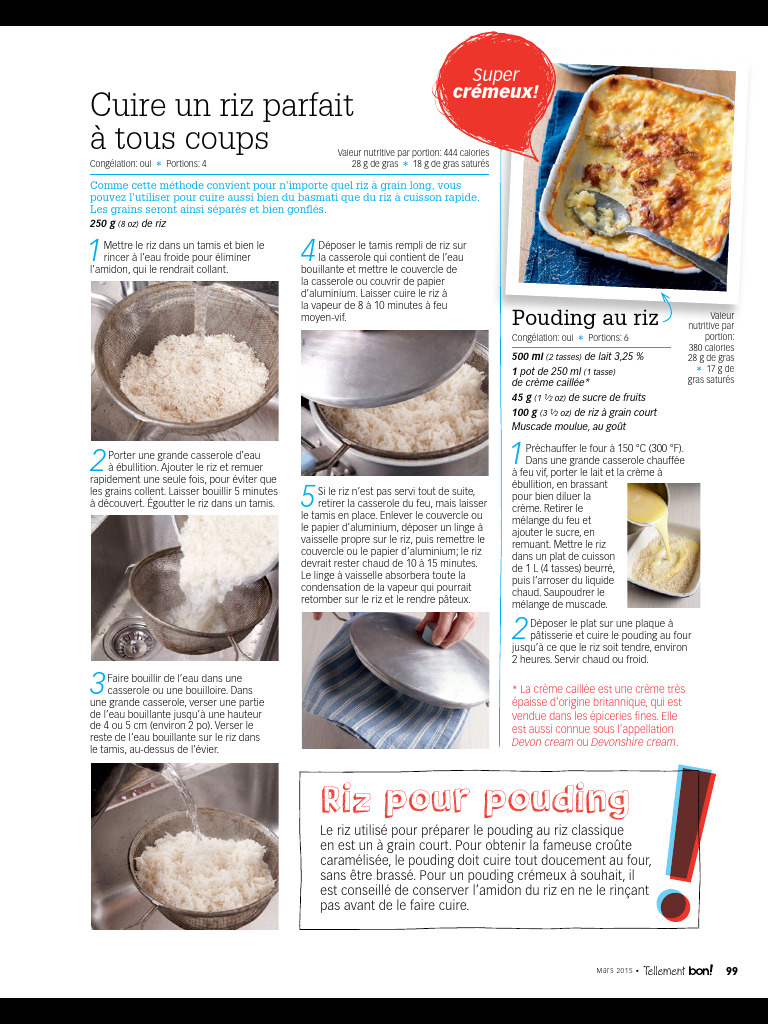 Cuisson parfaite du riz à la casserole | PDF | Cuisine | Cuisine