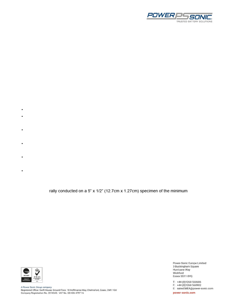 MSC038 Flammability Rating PDF