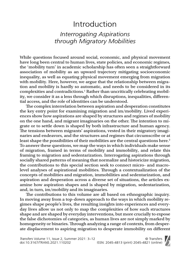 Transfers Trans110202 | PDF | Human Migration | Gender