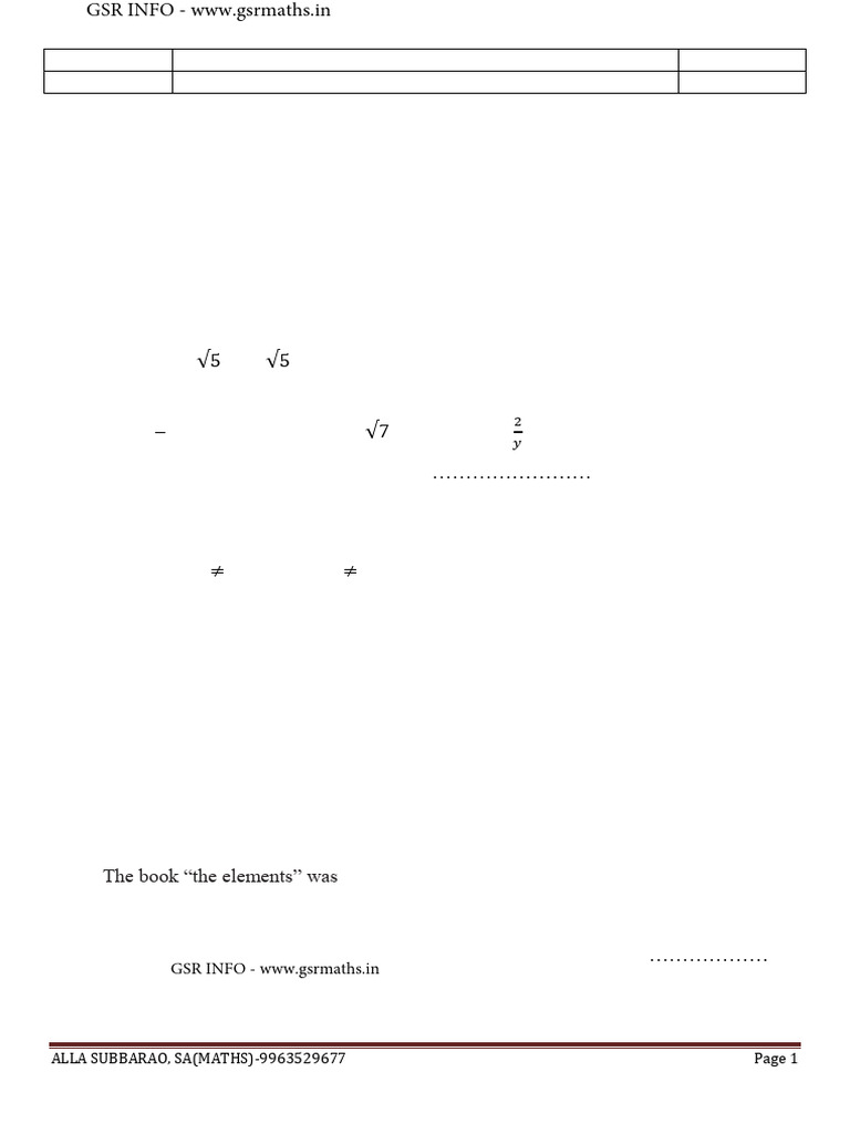 Answer The Following 12 X 1 12 M | PDF | Numbers | Equations