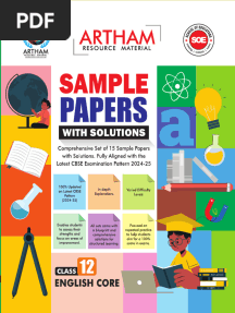 Set of 15 Sample Papers With Solutions & Blueprint For Class 12 English Core, 2024-25 Exam Edition