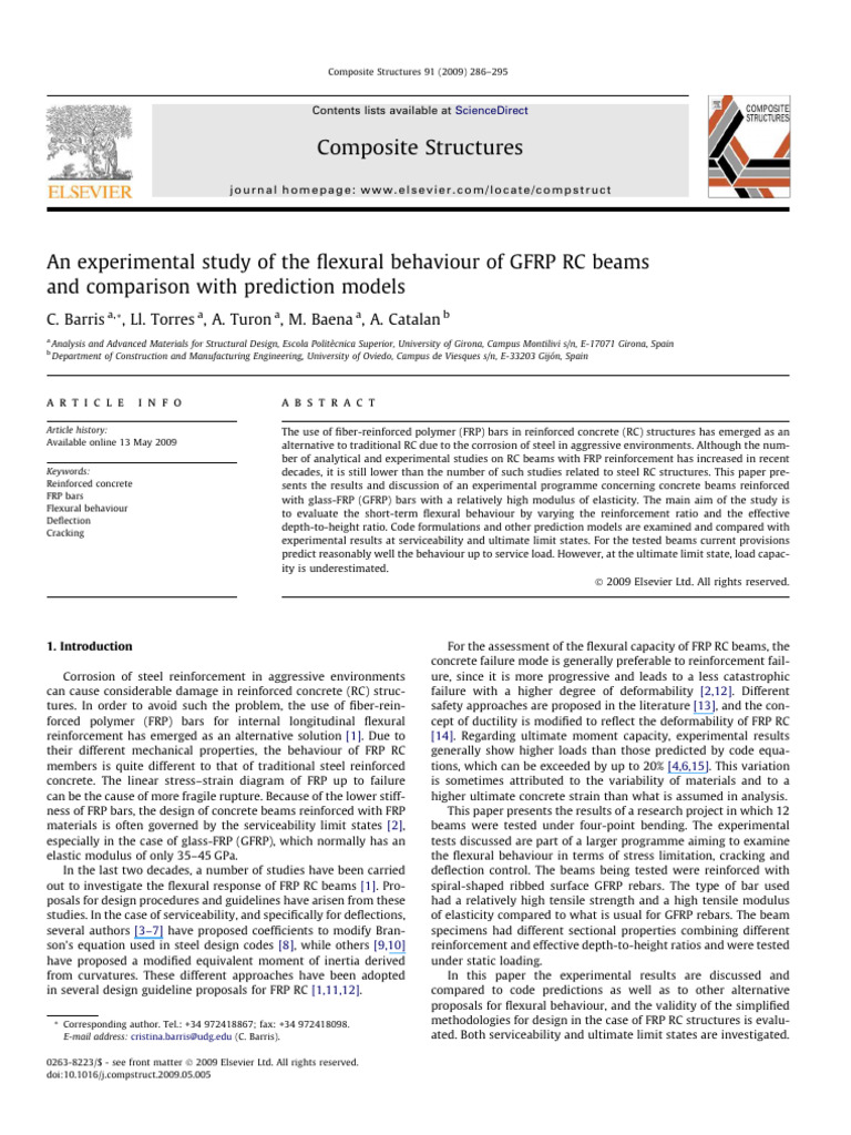 An Experimental Study of The Flexural Be | PDF | Beam (Structure ...