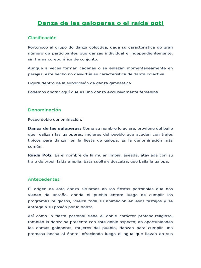 Danzas de La Galopera (Ya Impreso) | PDF | Bailes | Las artes escénicas