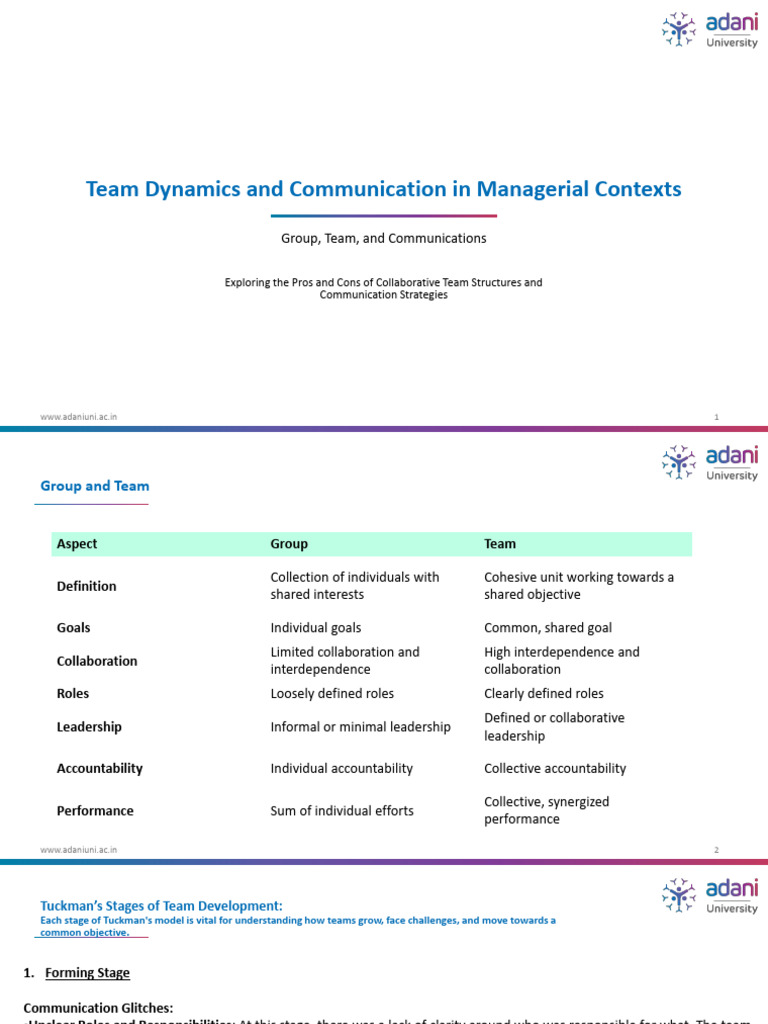 Team Dynamics & Communication Guide | PDF | Emotional Intelligence ...